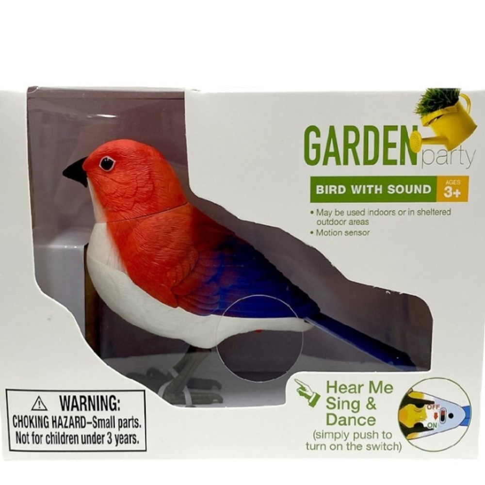 Bird Decoration with Sound (motion sensored)